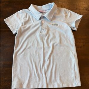 Classic Light Blue Polo Top for Kids - Stitchy Fish